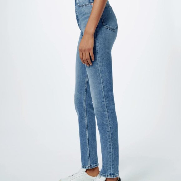 RE/DONE Comfort Stretch Ultra High Rise Ankle Crop - Picture 2 of 5